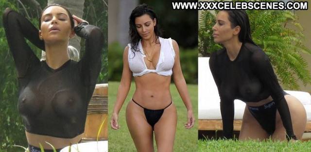 Kim Kardashian No Source Celebrity Candids See Through Babe Beautiful