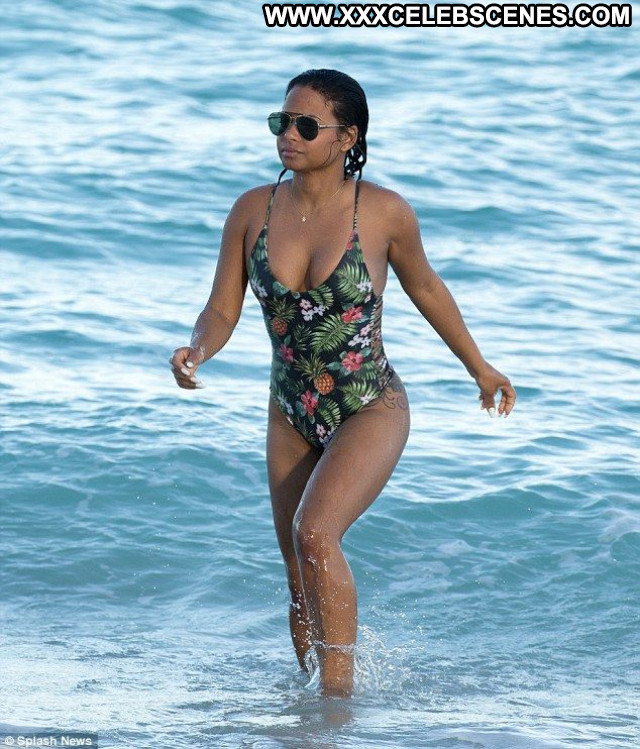 Christina Milian No Source Singer Swimsuit Beautiful Babe Celebrity