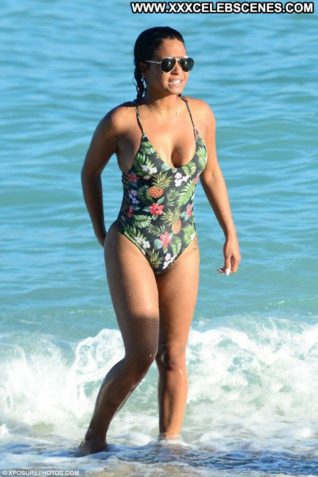 Christina Milian No Source Celebrity Swimsuit Paparazzi Babe Singer