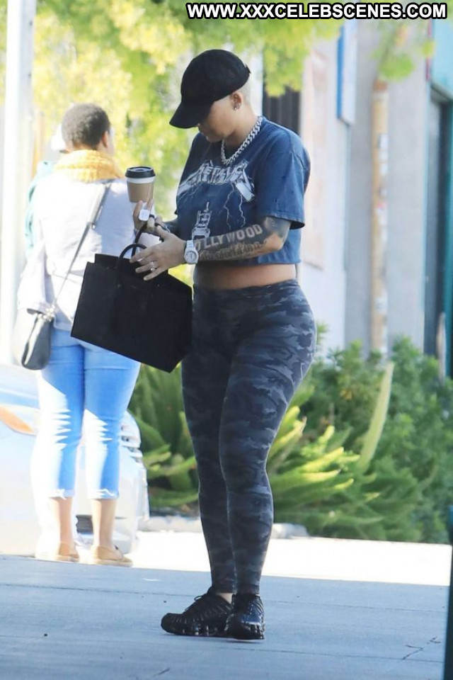 Amber Rose Los Angeles Celebrity Paparazzi Posing Hot Babe Beautiful